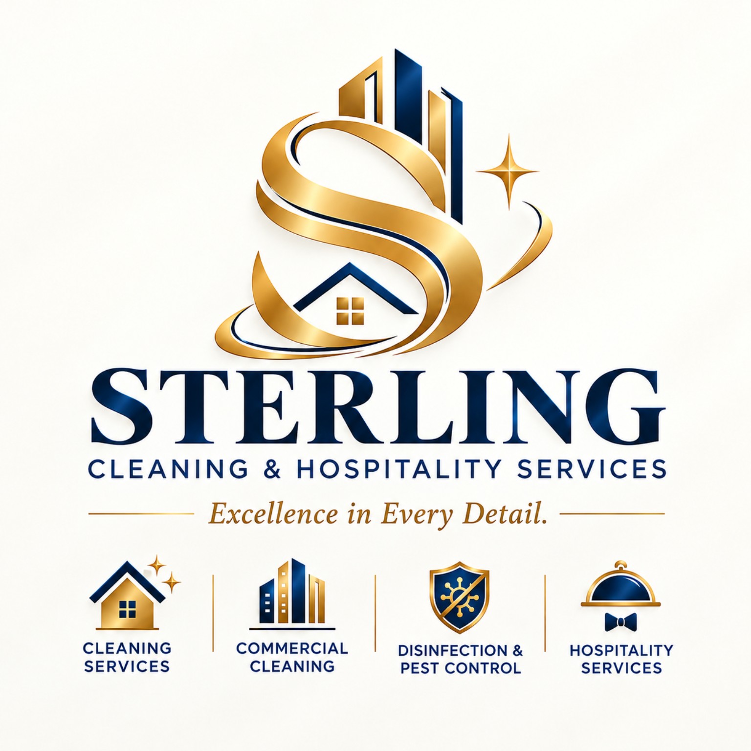 STERLING Cleaning & Hospitality Services logo